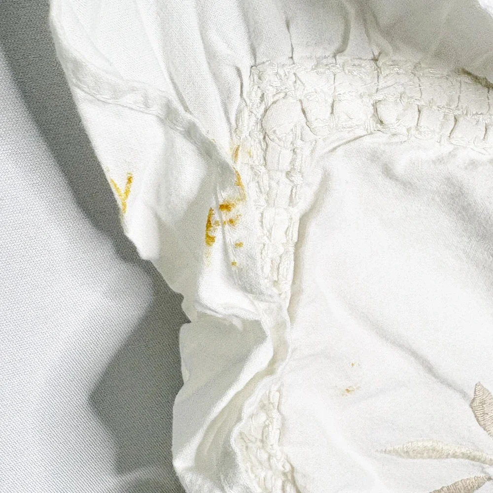 Pottery Barn Queen Duvet Set Embroidered Floral Ruffle 2 Euro Pillow Shams